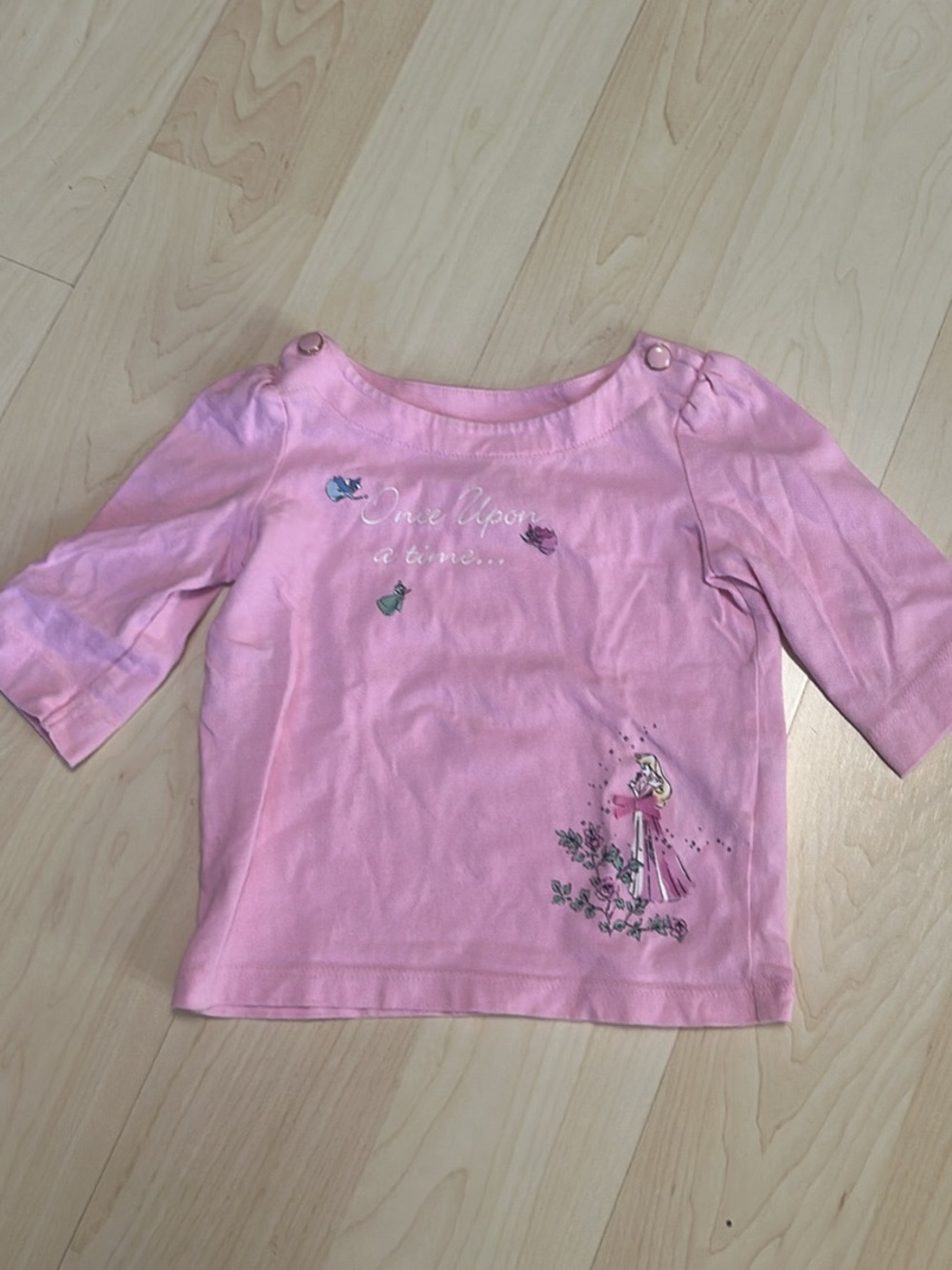 Janie and Jack Pink Sleeping Beauty Long-Sleeve Tee